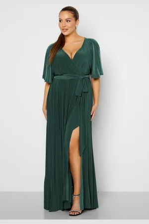 Goddiva Flutter Sleeve Maxi Dress 52 (UK24)