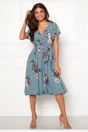 Goddiva Flutter Floral Midi Dress XS (UK8)