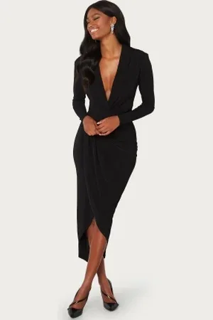 John Zack Long Sleeve Rouch Dress XL (UK16)