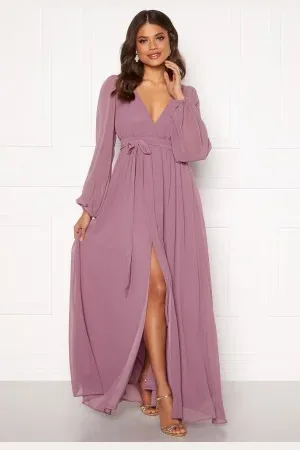 Goddiva Long Sleeve Chiffon Dress XS (UK8)