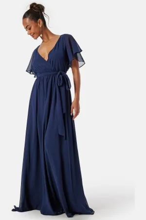 Goddiva Flutter Chiffon Maxi Dress XXL (UK18)