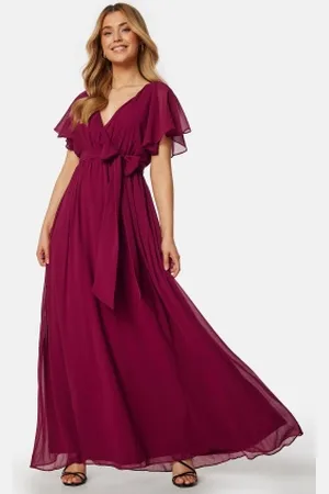 Goddiva Flutter Chiffon Dress XS (UK8)