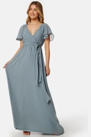 Goddiva Flutter Chiffon Dress XS (UK8)