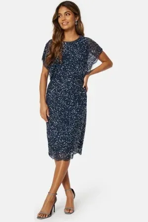 Angeleye Scallop Sequin Midi Dress S (UK10)