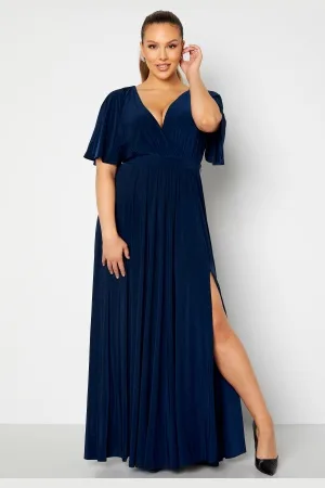 Goddiva Flutter Sleeve Maxi Dress 48 (UK20)