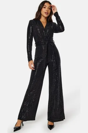 John Zack Sequin Wide Leg Jumpsuit XL (UK16)