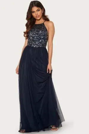 Angeleye High Neck Sequin Maxi Dress S (UK10)