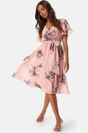 Goddiva Flutter Floral Midi Dress XL (UK16)