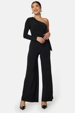 John Zack Long Sleeve One Shoulder Jumpsuit XL (UK16)