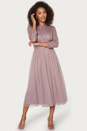 Angeleye Sequin Bodice Mid Dress L (UK14)