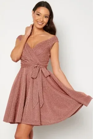 Goddiva Lurex Skater Dress L (UK14)
