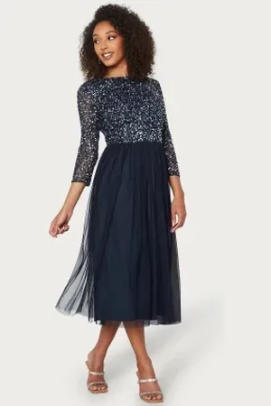 Angeleye Sequin Bodice Mid Dress S (UK10)