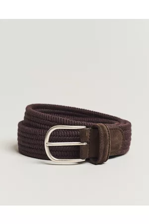 Anderson's Miehet Vyöt - Braided Wool Belt Brown