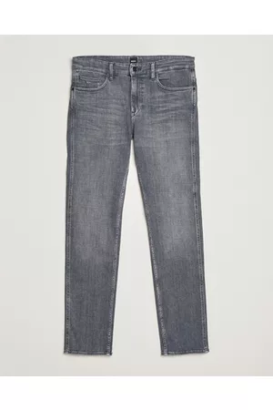 HUGO BOSS Miehet Slim Fit Farkut - Delaware Slim Fit Stretch Jeans Medium Grey