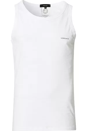 Versace Logo Tank Top White