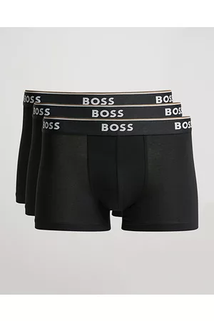 HUGO BOSS Miehet Bokserit - 3-Pack Trunk Boxer Shorts Black