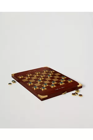 Ralph Lauren Miehet Setit - Parkwood Wooden Backgammon Set Mahogony/Brass