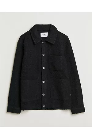 NN.07 Miehet Fleecetakit - Olav Fleece Jacket Black