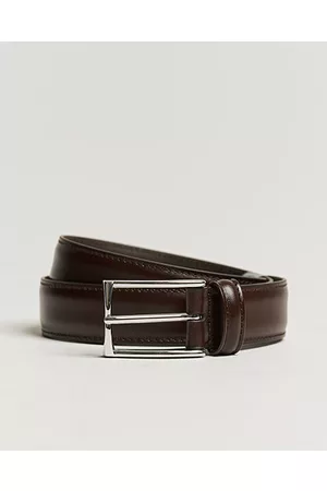 Anderson's Miehet Vyöt - Leather Suit Belt 3 cm Dark Brown