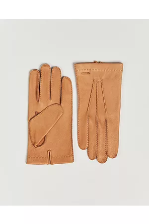 Hestra Henry Unlined Deerskin Glove Cognac