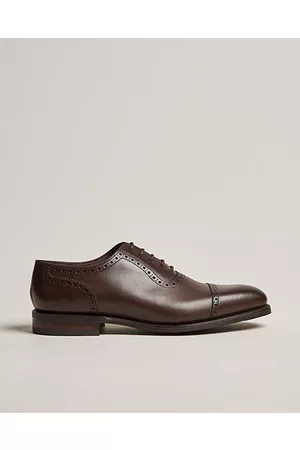 Loake Fleet Brogue Shadow Sole Dark Brown Calf