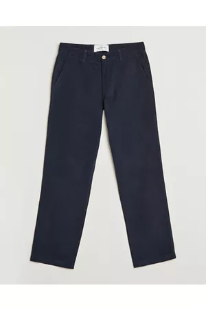 A Day's March Miehet Housut - Redwood Cotton/Tencel Trousers Navy