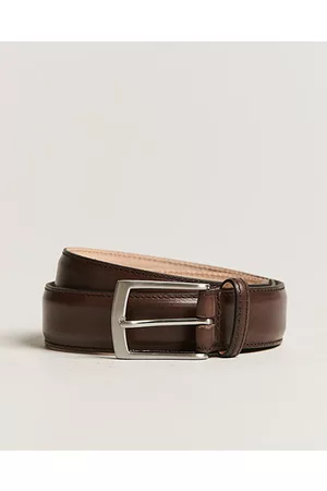 Loake Henry Leather Belt 3,3 cm Dark Brown