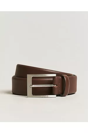 HUGO BOSS Miehet Vyöt - Barnabie Leather Belt 3,5 cm Dark Brown