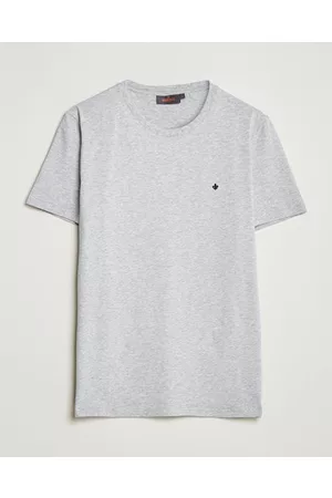 Morris Miehet T-paidat - James Crew Neck Tee Grey Melange
