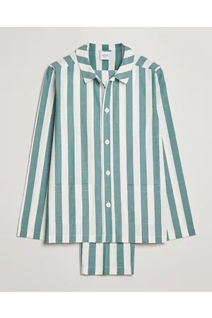 Nufferton Uno Striped Pyjama Set Green/White