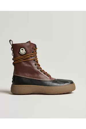 Moncler Miehet Lumisaappaat - 8 Palm Angels Winter Gommino Leather Boots Dark Brown