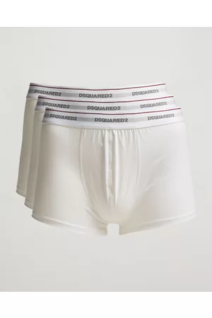 Dsquared2 Miehet Bokserit - 3-Pack Cotton Stretch Trunk White