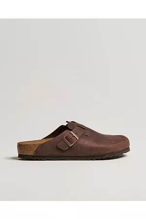 Birkenstock Miehet Tohvelit - Boston Classic Footbed Habana Oiled Leather