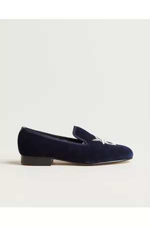 Bowhill & Elliott Albert Shark Pumps Navy