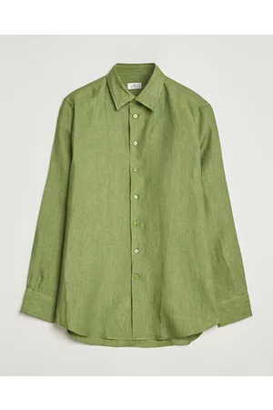 Etro Linen Sport Shirt Green