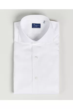 Finamore Napoli Miehet Kauluspaidat - Milano Slim Fit Stretch Shirt White