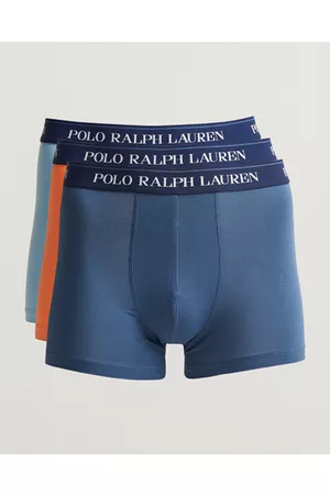 Ralph Lauren Miehet Alushousut - 3-Pack Trunk Blue/Orange/Steel Blue