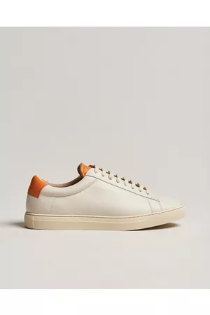 Zespà Miehet Tennarit - ZSP4 Nappa Leather Sneakers Off White/Pumpkin