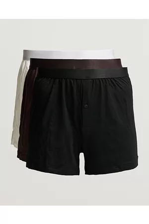 CDLP Miehet Bokserit - 3-Pack Boxer Shorts Black/White/Brown