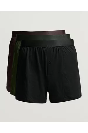 CDLP Miehet Bokserit - 3-Pack Boxer Shorts Black/Army/Brown