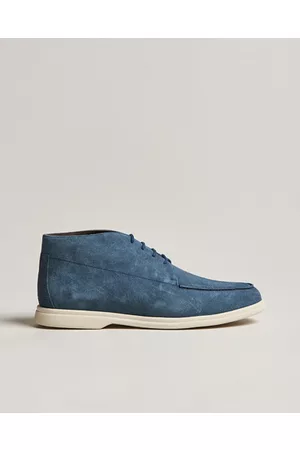 CANALI Chukka Boots Light blue Suede