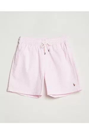 Ralph Lauren Miehet Bokserit - Recyceled Traveler Boxer Seersucker Swimshorts Pink/