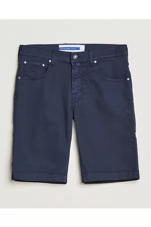 Jacob Cohen Miehet Shortsit - Nicolas Cotton Twill Shorts Navy