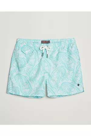 Morris Miehet Uimashortsit - Paisley Bathing Trunks Turquoise