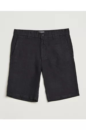 NN.07 Miehet Shortsit - Crown Linen Shorts Black