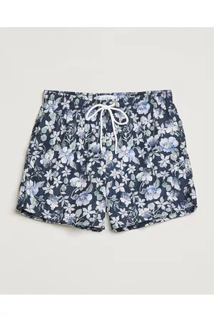 Eton Miehet Uimashortsit - Floral Swim Shorts Navy Blue