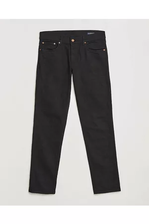 Oscar Jacobson Miehet Stretch Farkut - Albert Cotton Stretch Jeans Black