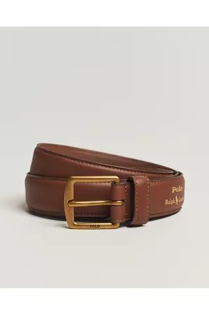 Ralph Lauren Miehet Vyöt - Leather Belt Brown