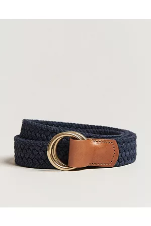 Anderson's Miehet Vyöt - Woven Cotton Belt Navy