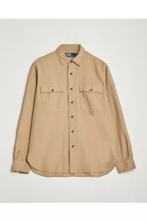Ralph Lauren Miehet Kauluspaidat - Cotton Overshirt Vintage Khaki